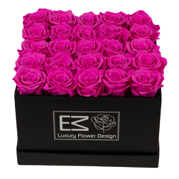 Longlife Square Flower Box Black Flowerbox longlife rozen